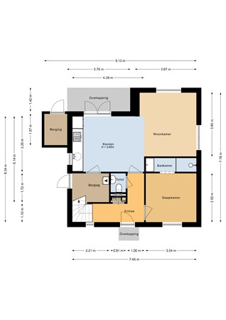 Floorplan - Laan van Cavelot 73, 4506 GB Cadzand